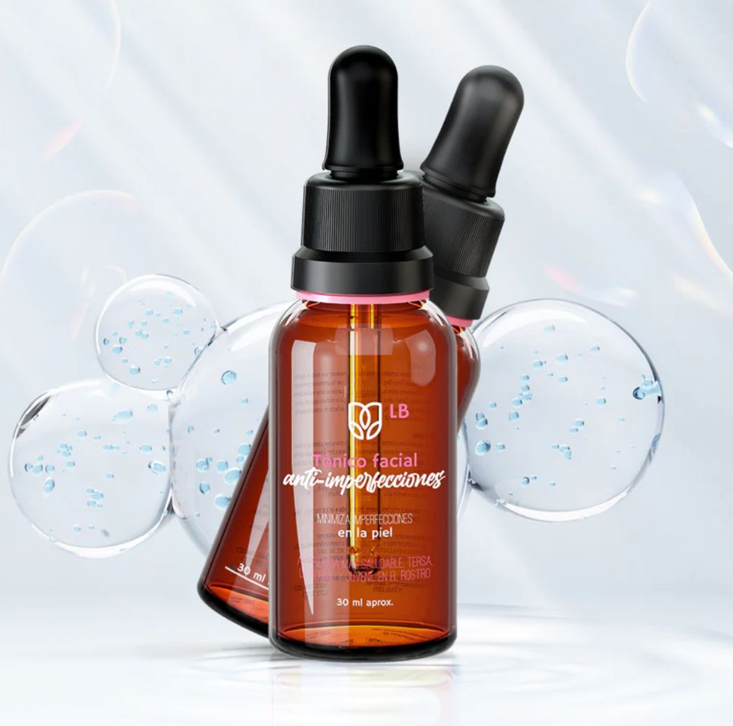 COMBO PERFECTO PARA UNA PIEL RADIANTE TÓNICO ANTI-IMPERFECCIONES + PANTALLA SOLAR LB